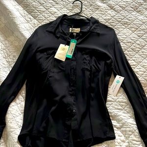 Cosmic Blue Love Women’s Business Casual Blouse and Button up Size M